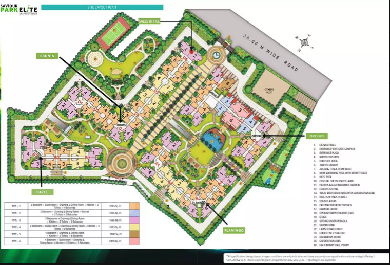 Saviour Park Elite Site Plan